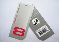 White Clothing Brand Tags / Paper Garment Hang Tags For Clothing